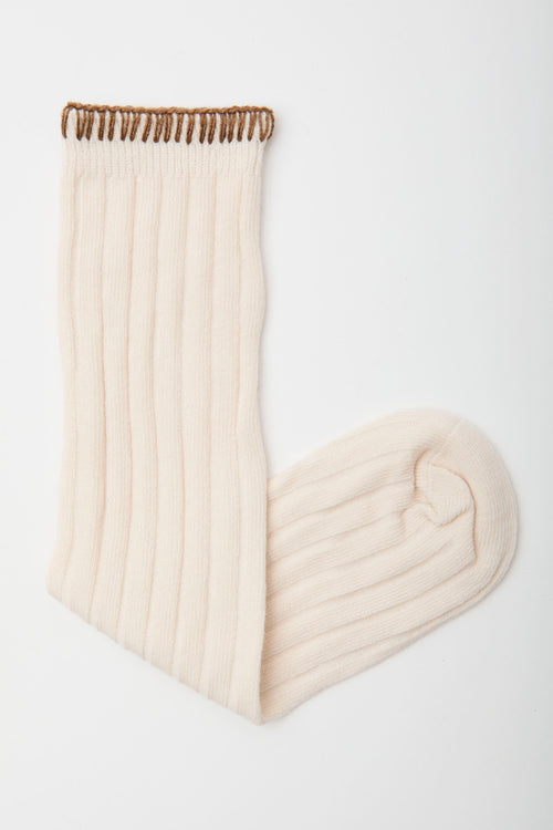 Tre Emme Calzini Beige Donna - 2