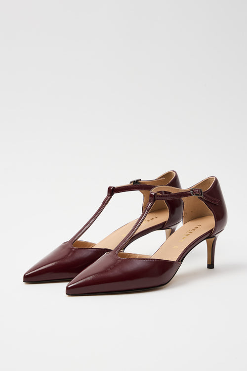 Tre Emme Mary Jane Bordeaux Donna - 2