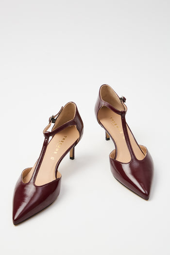Tre Emme Mary Jane Bordeaux Donna - 5