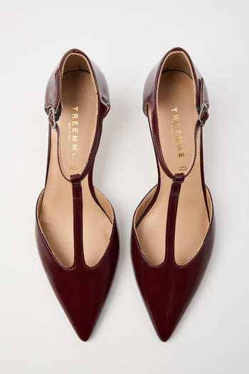 Tre Emme Mary Jane Bordeaux Donna - 6