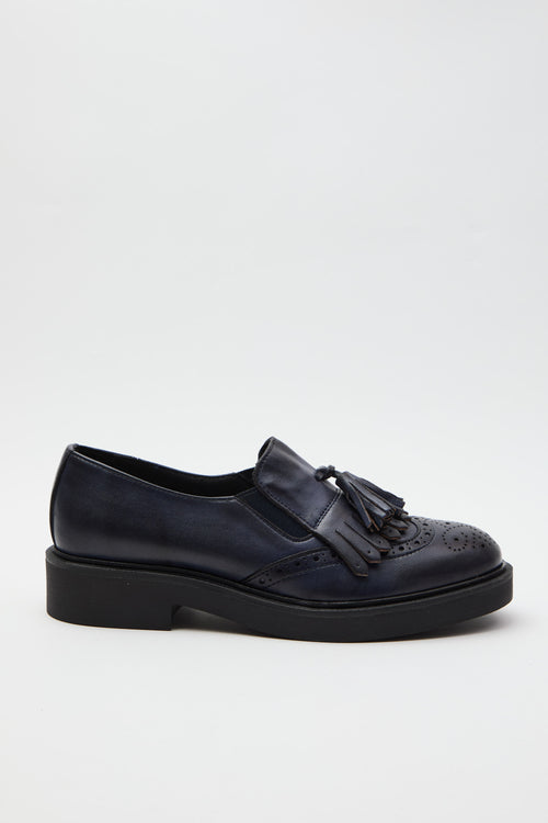 Tre Emme Mocassino Blu Donna