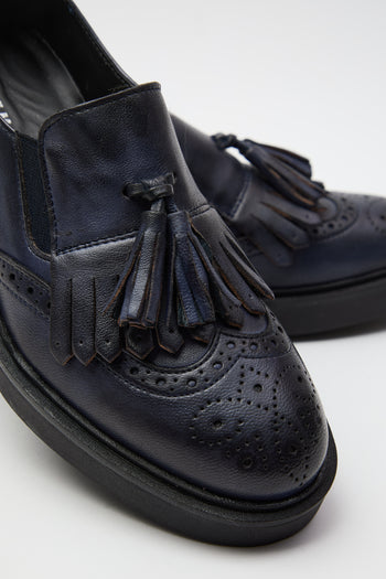Tre Emme Mocassino Blu Donna - 4