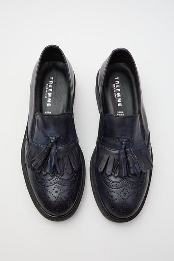 Tre Emme Mocassino Blu Donna - 5