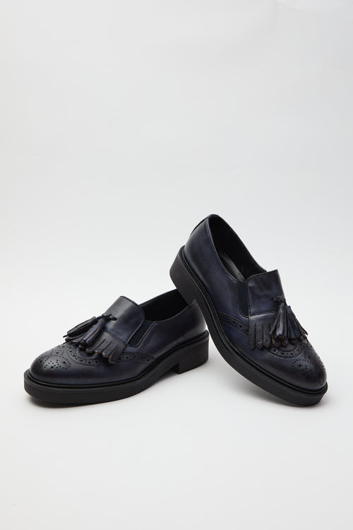 Tre Emme Mocassino Blu Donna