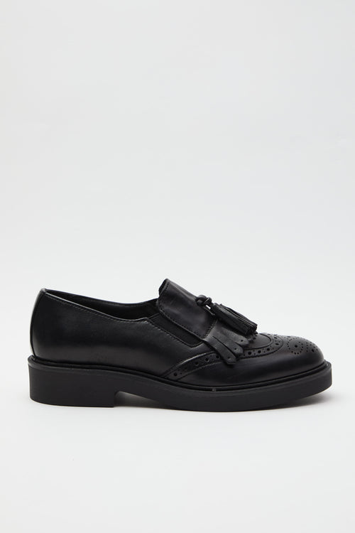 Tre Emme Mocassino Nero Donna
