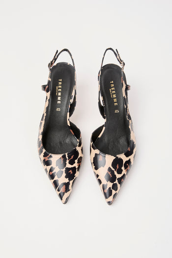 Tre Emme Slingback Leopardato Donna - 3