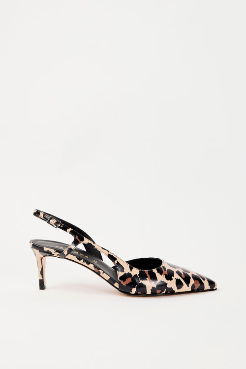 Tre Emme Slingback Leopardato Donna