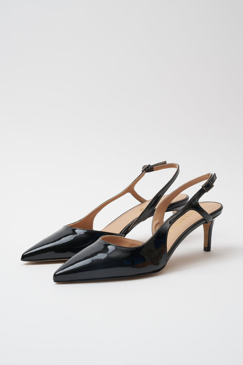 Tre Emme Slingback Nero Donna - 2
