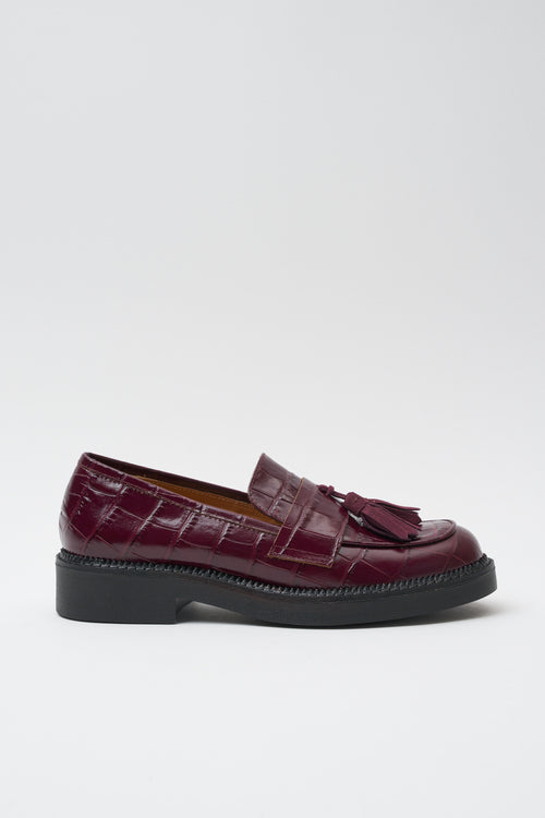 Tre Emme Mocassino Bordeaux Donna