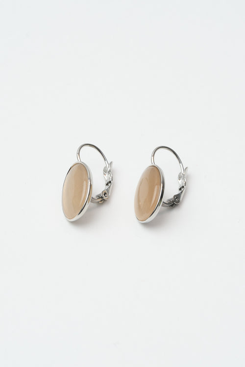 Tre Emme Orecchini Argento+beige Donna