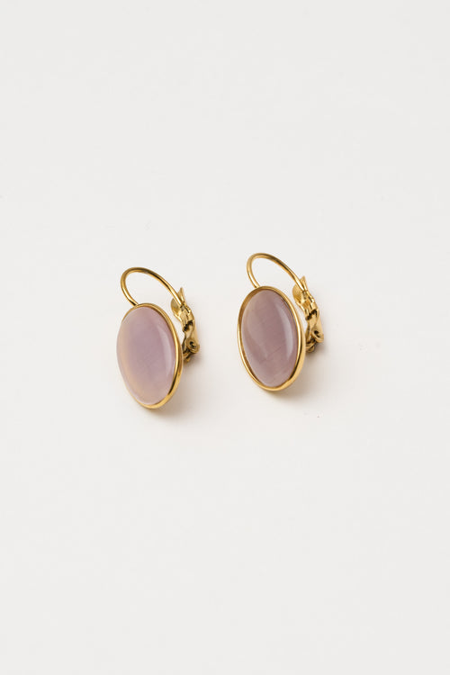 Tre Emme Orecchini Oro+lilla Donna