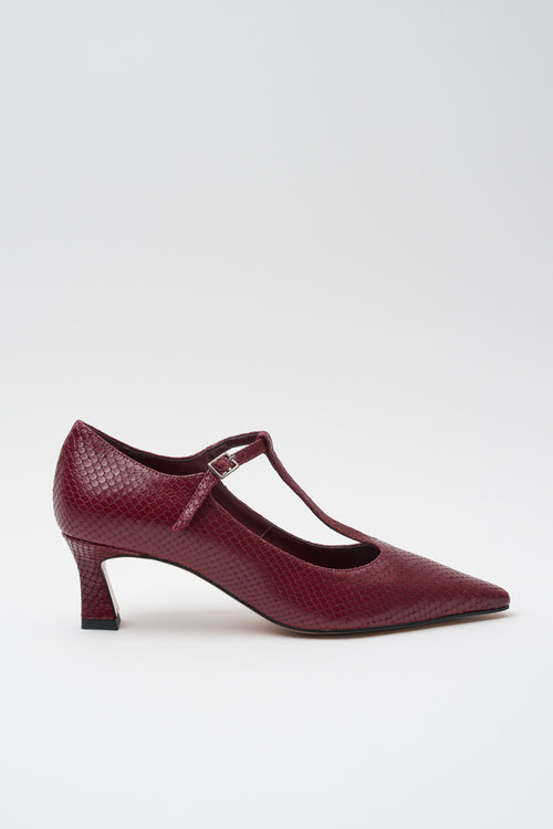 Tre Emme Mary Jane Bordeaux Donna