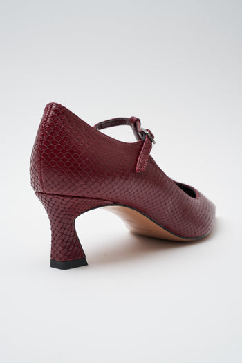 Tre Emme Mary Jane Bordeaux Donna - 5