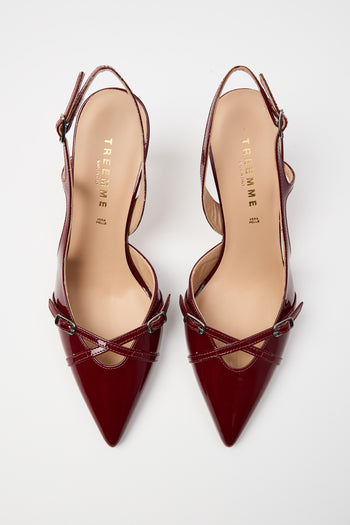 Tre Emme Slingback Bordeaux Donna - 7