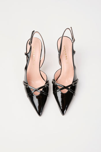 Tre Emme Slingback Nero Donna - 5