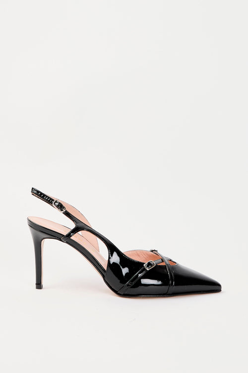 Tre Emme Slingback Nero Donna