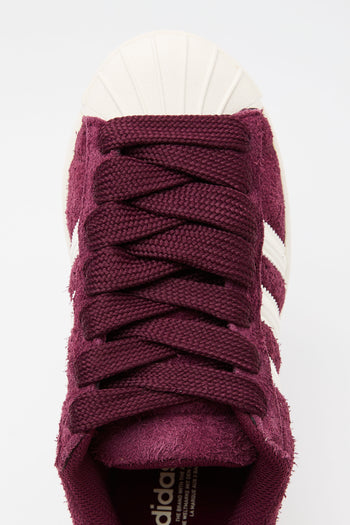 Adidas Sneaker Maroon/off White Donna - 6