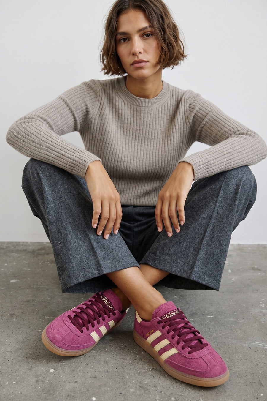 Adidas Sneaker Maroon/vanilla/gold Donna