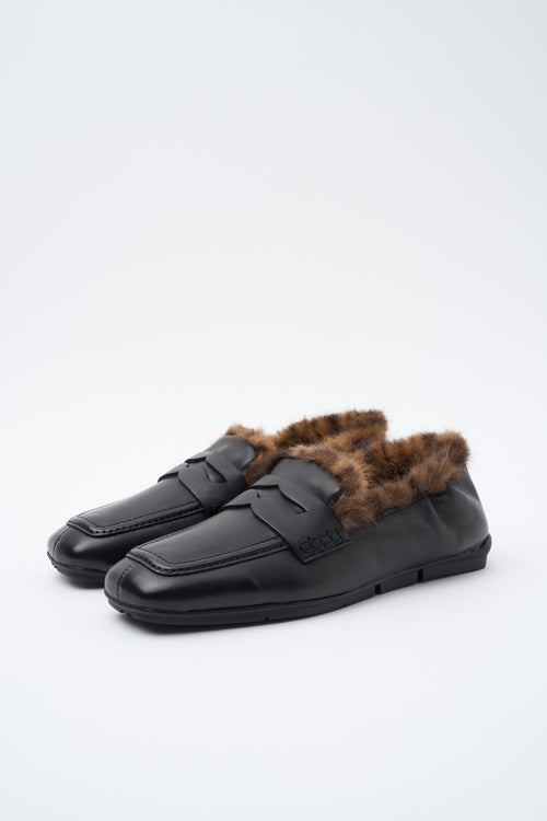 Ash Mocassino Black/leopard Donna - 2