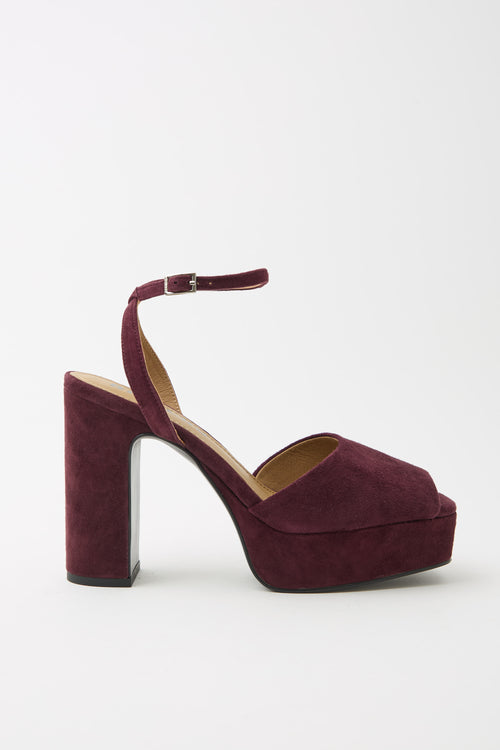 Bibi Lou X Tre Emme Sandalo Burgundy Donna - 1
