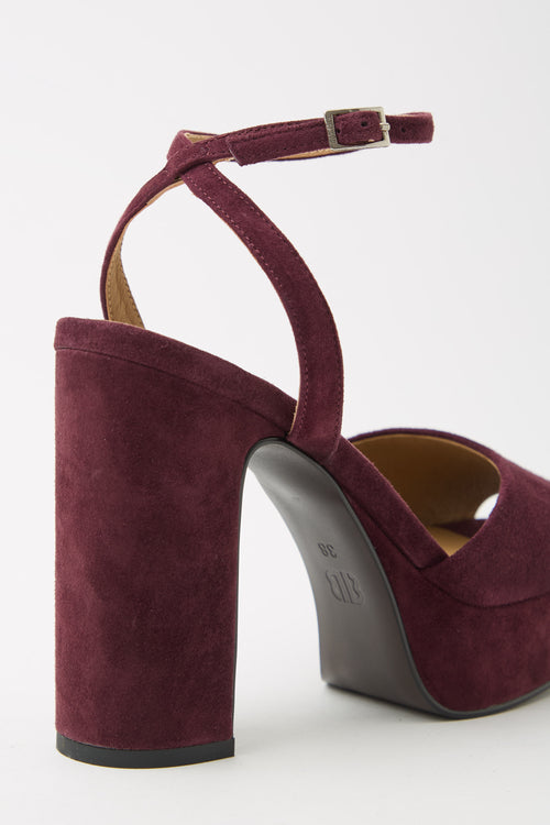 Bibi Lou X Tre Emme Sandalo Burgundy Donna - 2