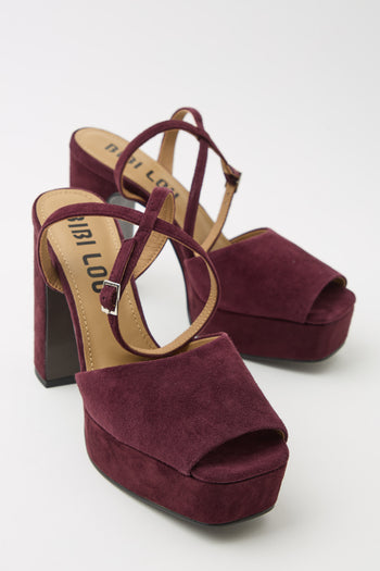Bibi Lou X Tre Emme Sandalo Burgundy Donna - 4