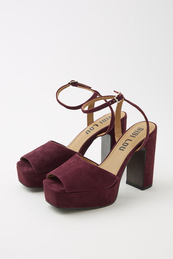 Bibi Lou X Tre Emme Sandalo Burgundy Donna - 8