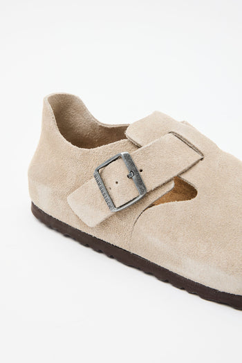 Birkenstock Mocassino Taupe Unisex - 5