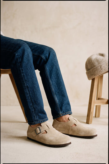 Birkenstock Mocassino Taupe Unisex - 10