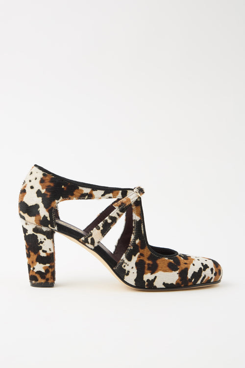 Cheville Mary Jane Cow Donna - 1
