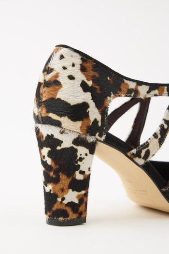Cheville Mary Jane Cow Donna - 5