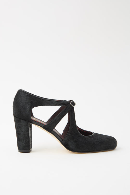Cheville Mary Jane Nero Donna - 1