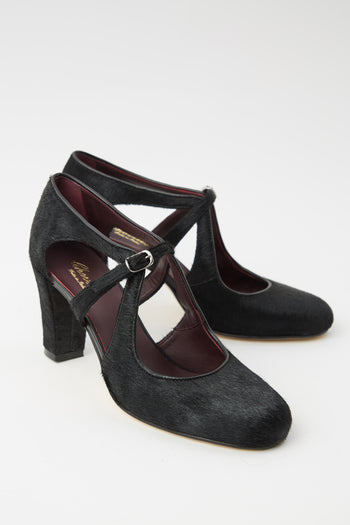 Cheville Mary Jane Nero Donna - 4