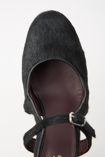 Cheville Mary Jane Nero Donna - 5