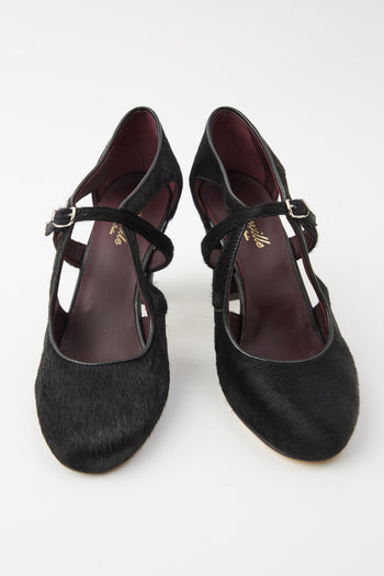 Cheville Mary Jane Nero Donna - 7