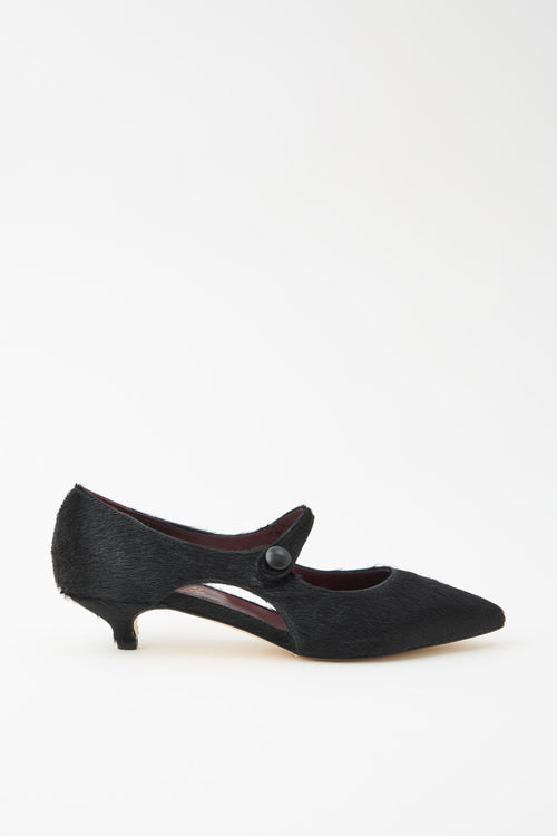 Cheville Mary Jane Nero Donna - 1