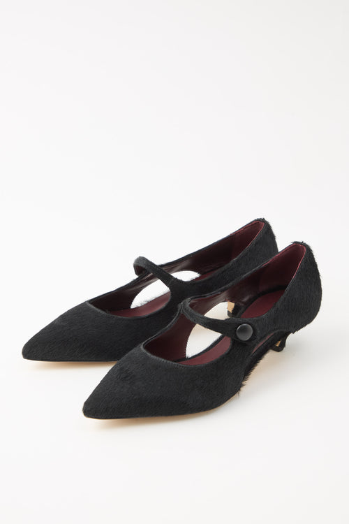 Cheville Mary Jane Nero Donna - 2