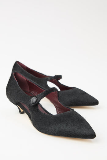 Cheville Mary Jane Nero Donna - 4