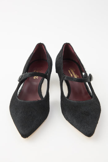 Cheville Mary Jane Nero Donna - 6