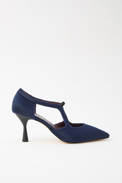 Cheville Mary Jane Blu Donna - 1