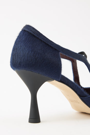 Cheville Mary Jane Blu Donna - 5