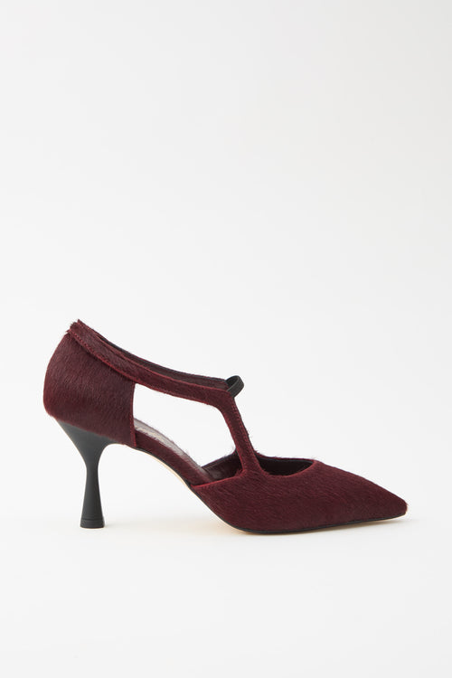 Cheville Mary Jane Bordaux Donna - 1