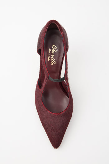 Cheville Mary Jane Bordaux Donna - 3