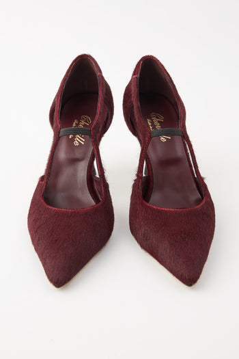 Cheville Mary Jane Bordaux Donna - 6