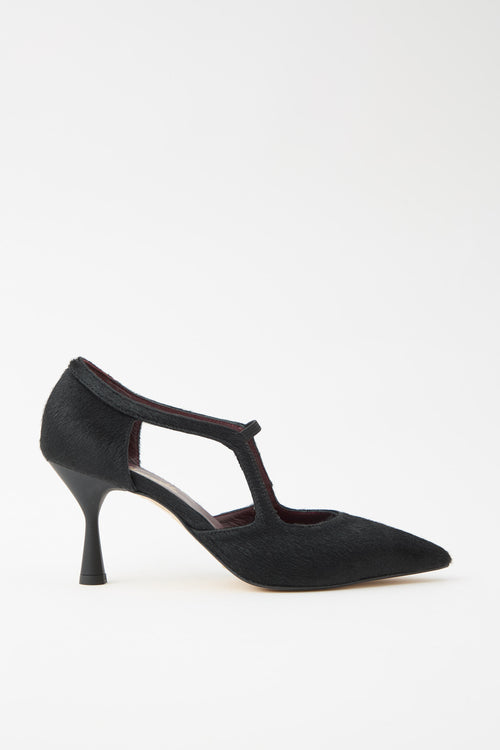 Cheville Mary Jane Nero Donna - 1