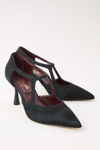 Cheville Mary Jane Nero Donna - 4