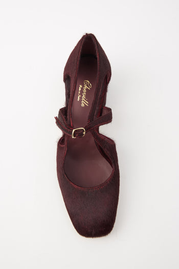 Cheville Mary Jane Bordeaux Donna - 3