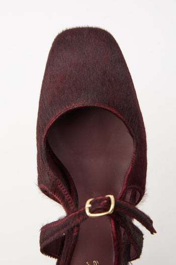 Cheville Mary Jane Bordeaux Donna - 5