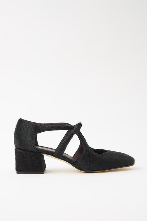 Cheville Mary Jane Nero Donna - 1