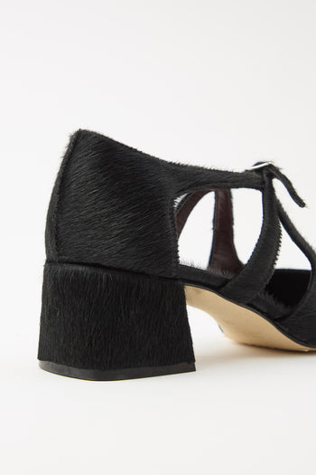 Cheville Mary Jane Nero Donna - 7